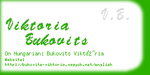 viktoria bukovits business card